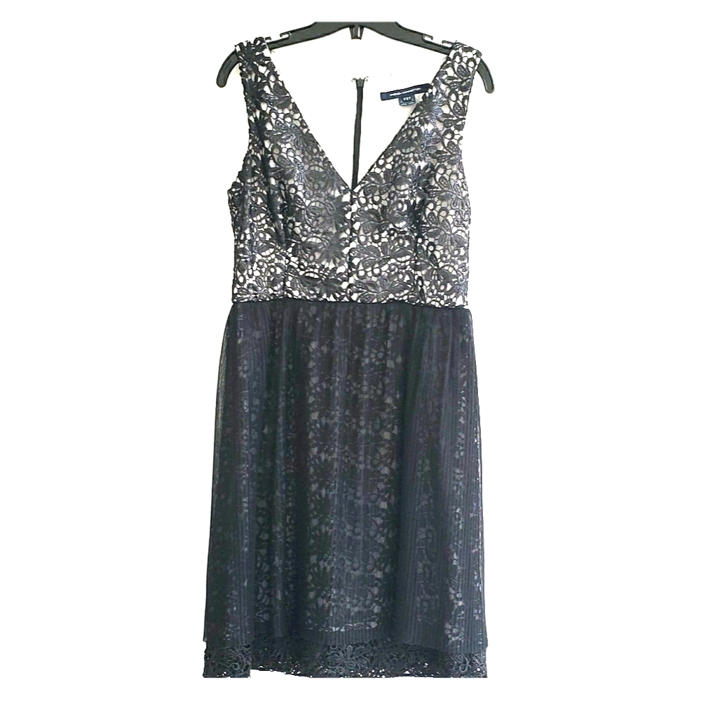 French Connection black lace cocktail dress